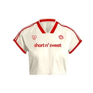 Sabrina Carpenter Short n Sweet Tour Jersey - Red and Cream